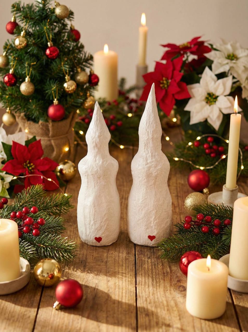 LES JUMELLES (27/8 cm pièces uniques 100% faite à la main)