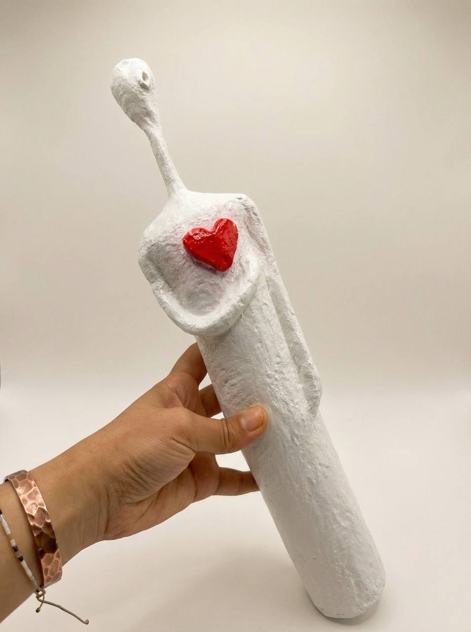 AMOUR ÉTERNEL (39/9 cm pièce unique 100% faite à la main)