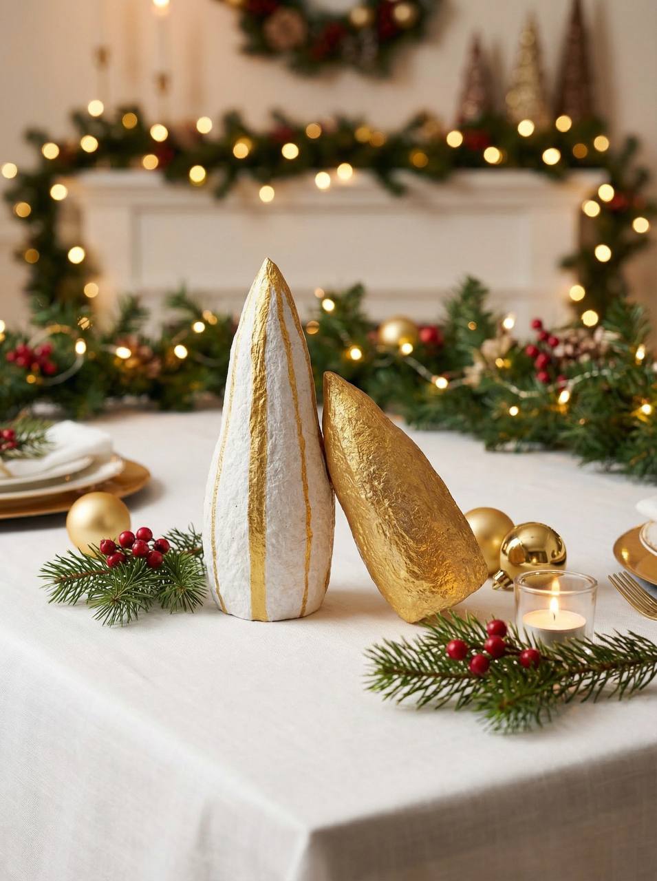 JUMELLE GOLD (19/9 cm et 16/6 cm pièces uniques 100% faite à la main)